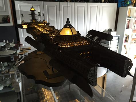 This 3d Printed Model Of The Cygnus From Disneys The Black Hole Is A