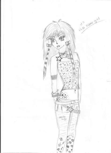 Scene Manga Girl Sketch By Lovegirl531 On Deviantart