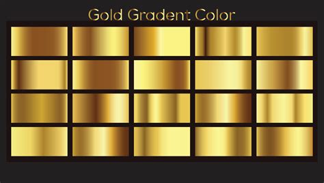 Gold Gradient Swatches Vector Art Icons And Graphics For Free Download