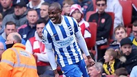 Enock Mwepu: Brighton midfielder sets personal best against Arsenal ...