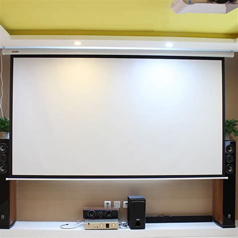 Hd Electric Projection Screen 150 Inch With Remote Control 169