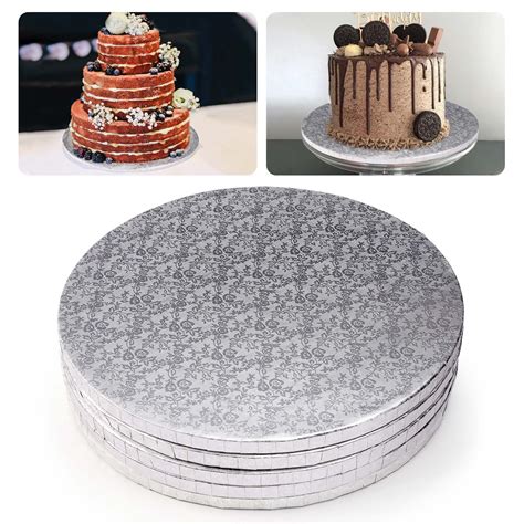 Buy 5 Pack 12 Inch Round Cake Drum Studry 12 Thick Cardboard Cake