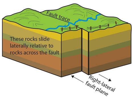 Normal Fault Drawing Along A Reverse Fault One Rocky Block Is
