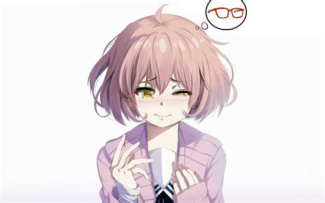 Images Of Anime Girl With Glasses And Short Hair Drawing