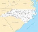 North Carolina Cities And Towns • Mapsof.net