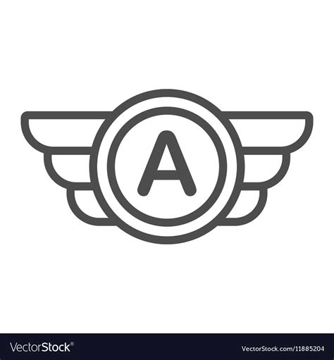 Avia Company Logo Badge Or Game Icon Royalty Free Vector
