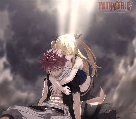 Hd Wallpaper Anime Fairy Tail Lucy Heartfilia Natsu Dragneel Wallpaper Flare