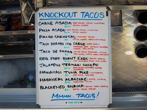 All our juices and syrups are made fresh in house, and the only thing. Some interesting taco ideas here, from a food truck in LA ...