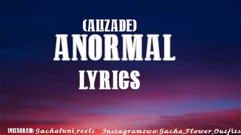Anormal Alizade Lyrics Youtube