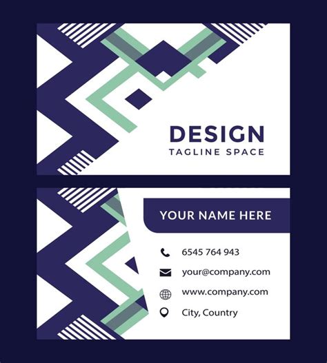 Premium Vector Corporate Business Card Template Elegant Modern Design