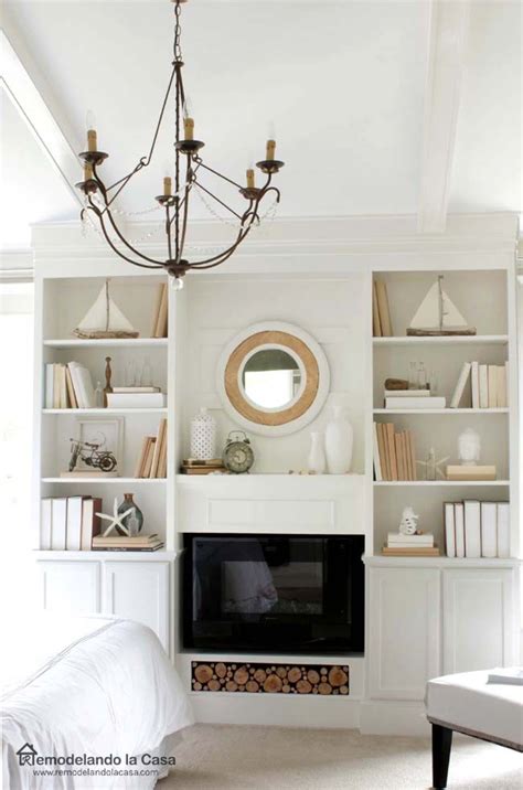 Would this wall work for an electric fireplace? DIY Bookcases for Bedroom - Final Reveal | Beautiful ...