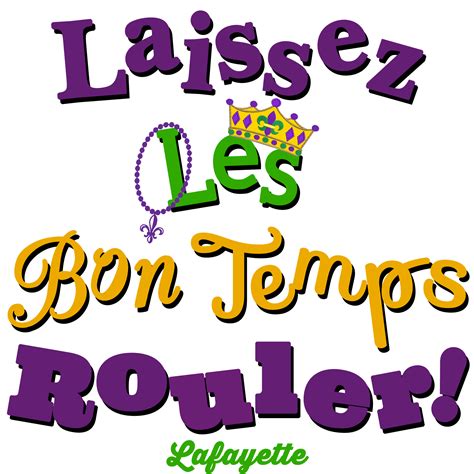 "Let The Good Times Roll, Lafayette," Mardi Gras Gift Tile