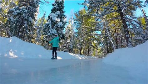 The Ice Skating Trail At Arrowhead Provincial Park Road Trip Usa