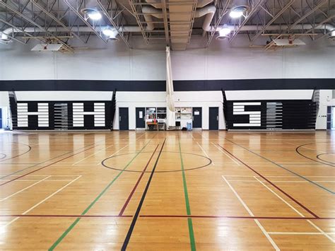 Retractable Bleachers For Hampton High School In New Brunswick