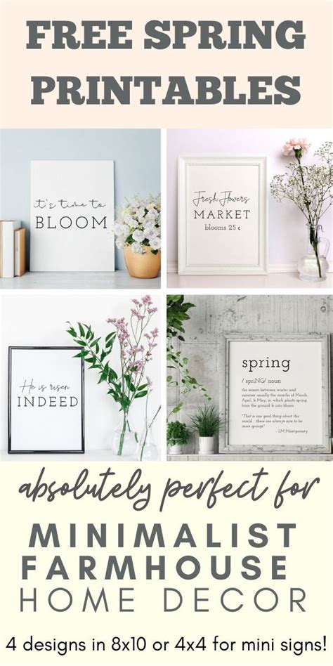 Free Spring Printables The Perfect Farmhouse Decor You Need In Your