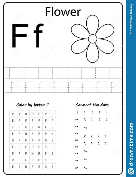 Writing Letter F Worksheet Writing Az Alphabet Exercises Game — Db