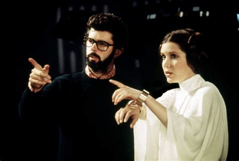 George Lucas On The Set Of A New Hope With Carrie Fisher Today Is