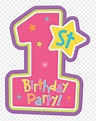 1st Birthday Vector Png , Png Download - 1st Birthday Transparent ...