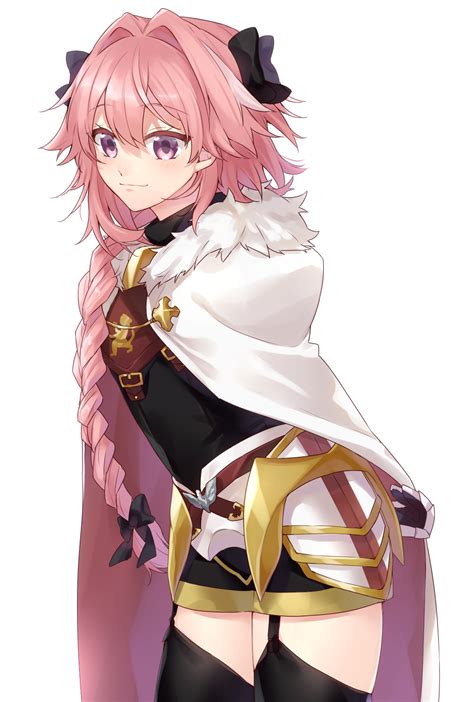 Smiling Thighs Long Hair Pink Hair Braids Pink Eyes Citron 82 Fate Series Fategrand