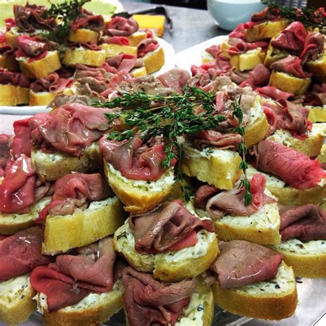 These decadent little treats are *the* festive appetizer you never knew your belly have a heavy hand on the balsamic glaze to enhance the flavor and balance. Roast beef sandwich on baguette with herbed butter ...