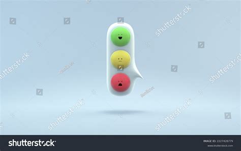 Set Traffic Light Emoji Emoticons Speech Stock Illustration 2227428779