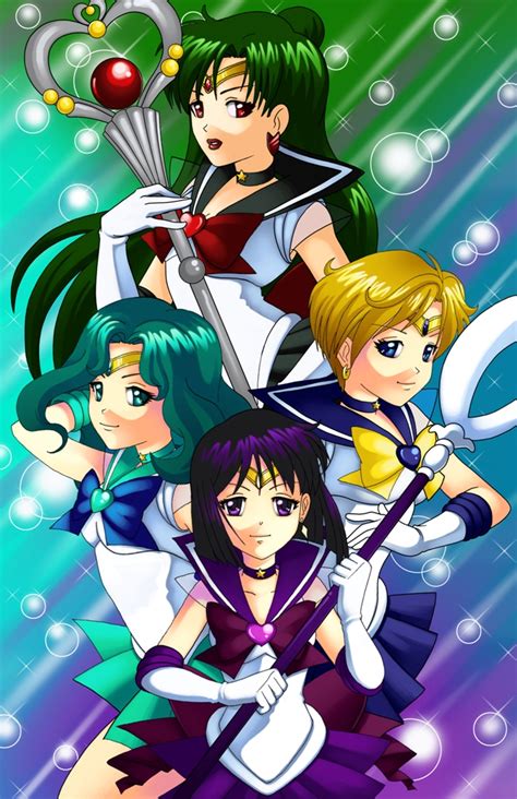 Kaiou Michiru Meiou Setsuna Sailor Neptune Sailor Pluto Sailor Saturn Sailor Uranus Ten Ou