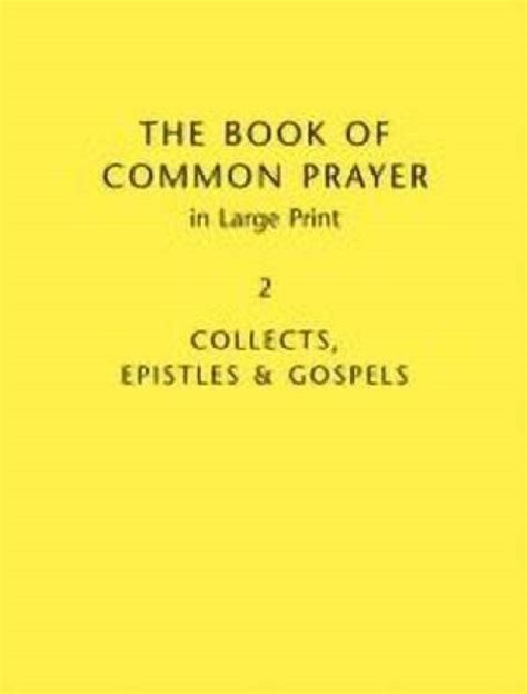 Book Of Common Prayer Large Print Edition Cp800 Volume 2 Buy Book