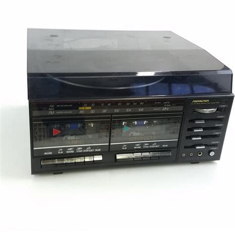 Soundesign Stereo System 1980s Dual Cassette Turntable Hangar 19