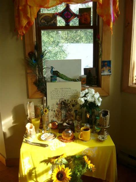 This Is A Beautiful Home Altar To Oshun Oshun Oshun Offerings Home