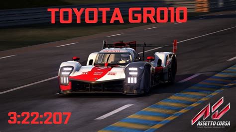 Toyota Gr Hybrid Le Mans Hotlap Assetto Corsa Youtube