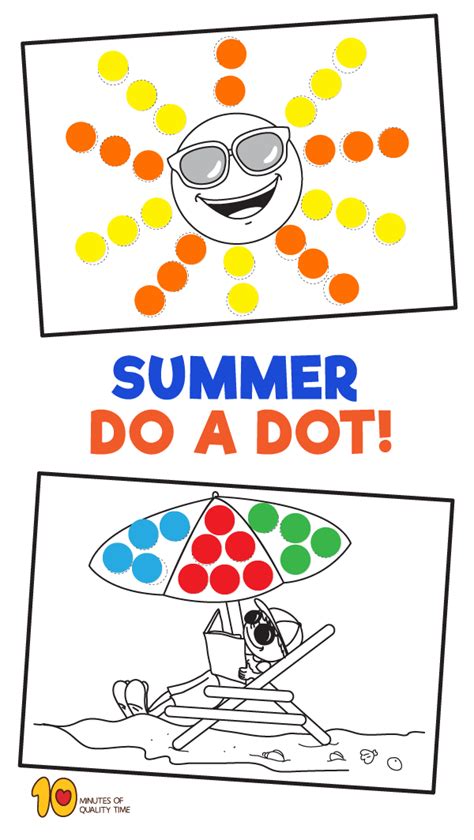 15 Dot Activity Printables For The Summer Dots Dot Day