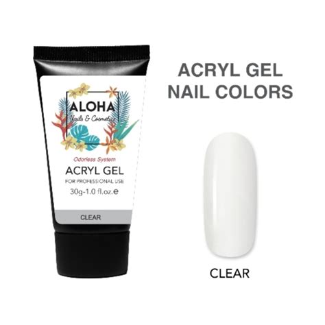 Aloha Acryl Gel UV LED gr Clear Διάφανο