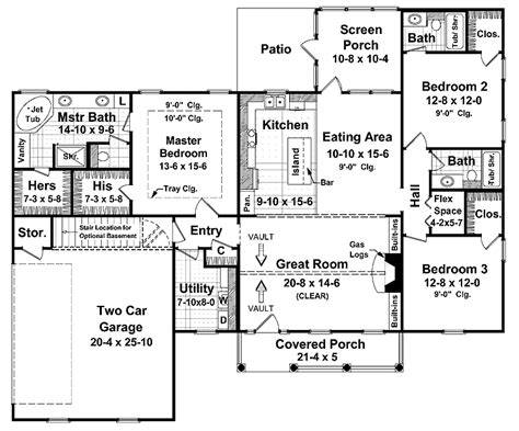 Check out architectural designs exclusive 3000 sq ft modern. Square Foot Ranch House Plans Smalltowndjs - House Plans ...