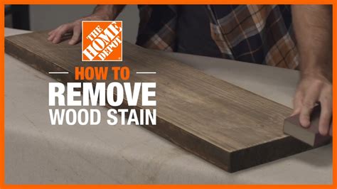 How To Remove Wood Stain Simple Wood Projects The Home Depot Youtube