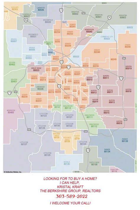Denver Area Zip Code Map