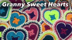 Crochet Granny Sweet Hearts Pattern