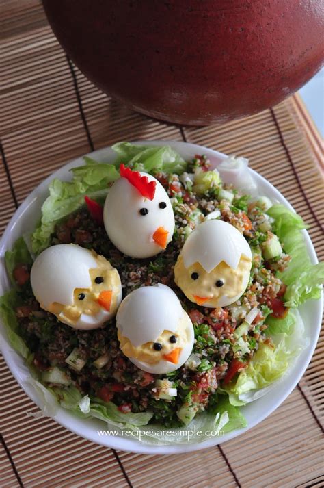 Devilled Eggs Easter Egg Chicks Recipes R Simple