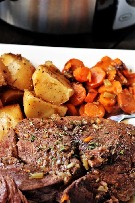 This crock pot chuck roast or pot roast recipe, with roasted potatoes and carrots, is so juicy and tender, no one would ever believe how easy it is crock pot chuck roast. Amazing Crock Pot Roast with Potatoes and Carrots - My ...