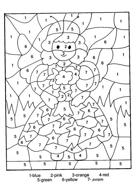 Drawings Coloring by numbers (Educational) – Printable coloring pages