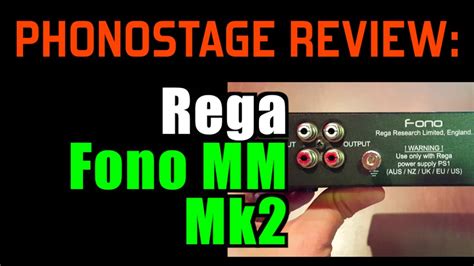 Rega Fono Mm Mk2 Review Mega Shootout Youtube
