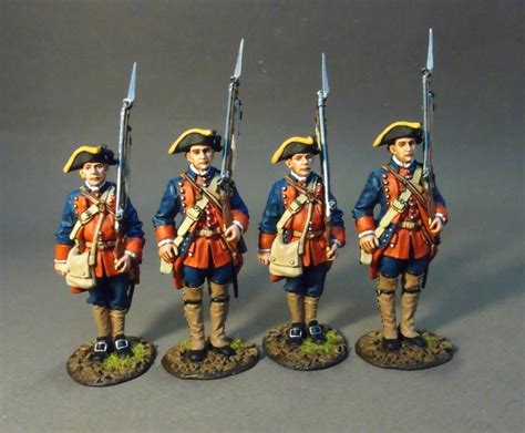 Four Line Infantry At Attention Set 1 The New Jersey Provincial
