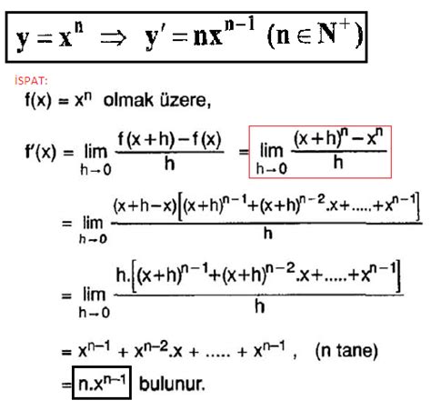 Bu ders notunda polinomlar üzerinde duracağız ve nedir. Polinom Fonksiyonların Türevi ve İspatı « Net Fikir