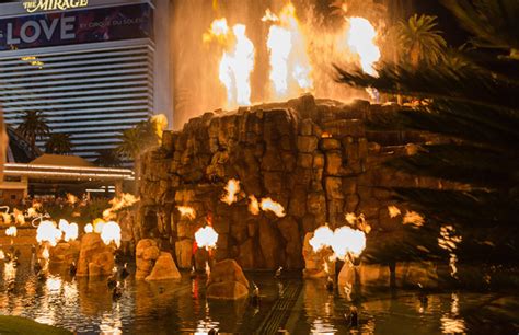 Las Vegas Mirage Volcano Show Times Location