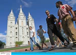 Kiss In Protest By Gay Activists Outside Mormon Church Leads To