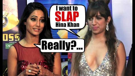 I Will Slap Hina Khan After Bigg Boss 11 Benafsha Soonawalla Youtube