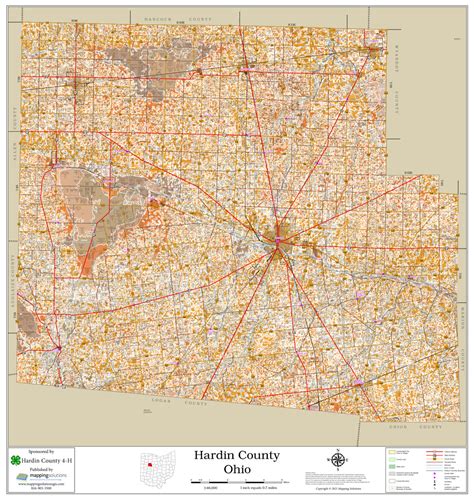 Hardin County Ohio 2022 Soils Wall Map Mapping Solutions