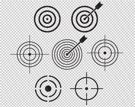 Target Svg Bullseye Svg Bulls Eye Svg Silhouette Vector Stencil Clip