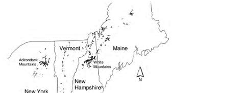 Predicted Distribution Of Bicknells Thrush In The Northeastern United