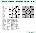 American style crossword puzzle with a 15 x 15 grid. Includes blank ...