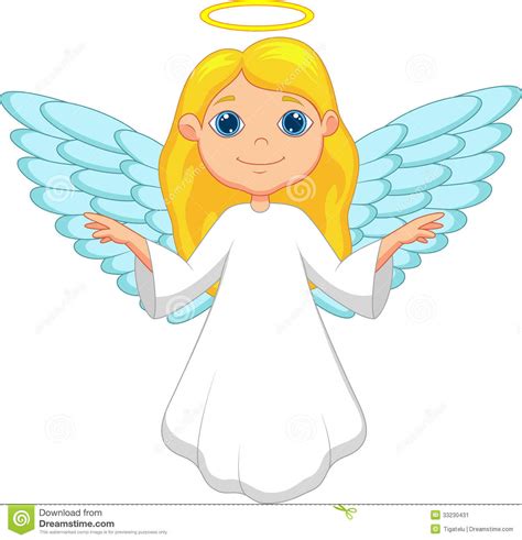 White Angel Cartoon Stock Image Image 33230431